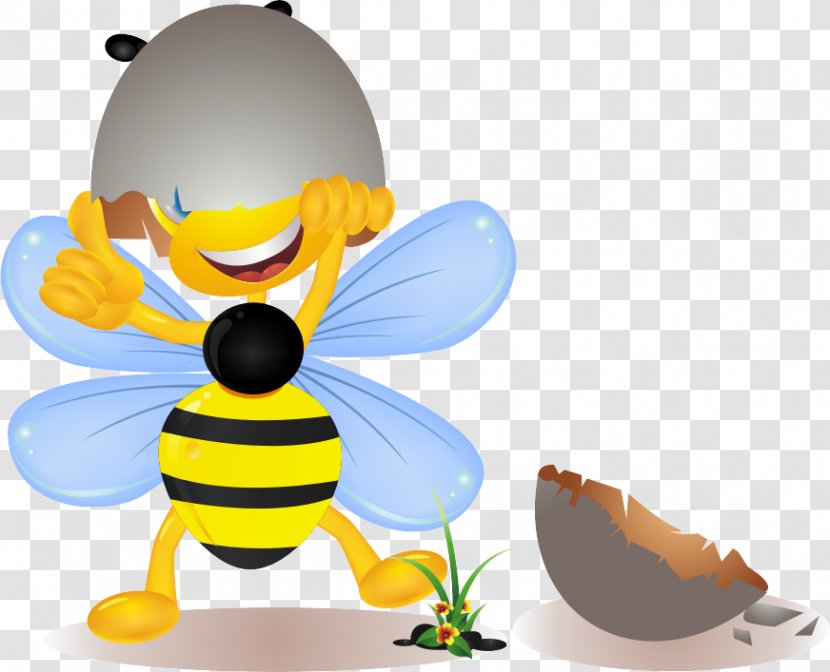 Apidae Apis Florea Clip Art - Designer - Cartoon Bee Transparent PNG