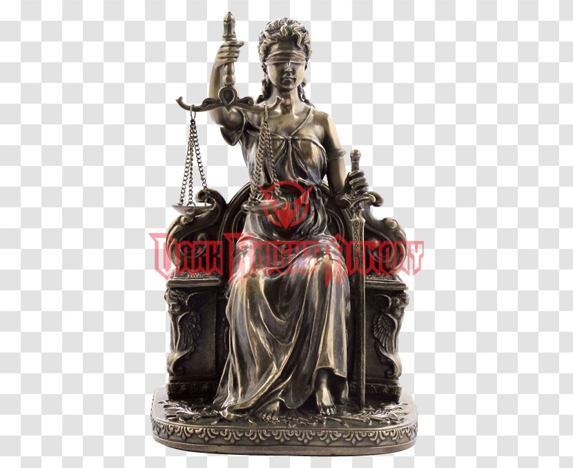 Lady Justice Bronze Sculpture Statue Transparent PNG