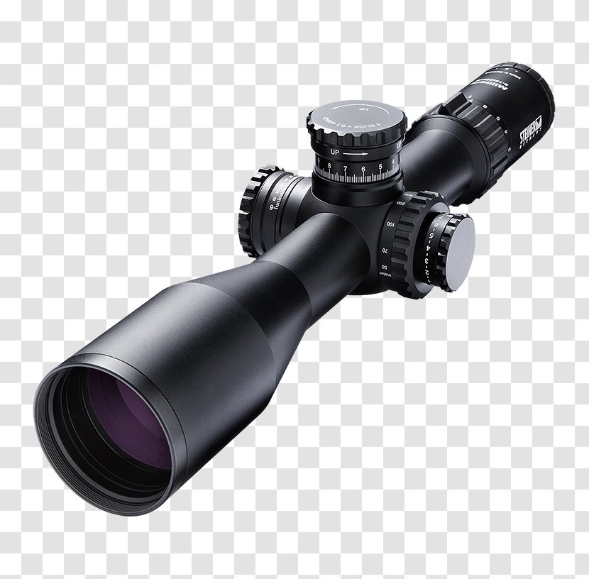 Telescopic Sight Milliradian Reticle Optics Windage - Sniper Lens Transparent PNG