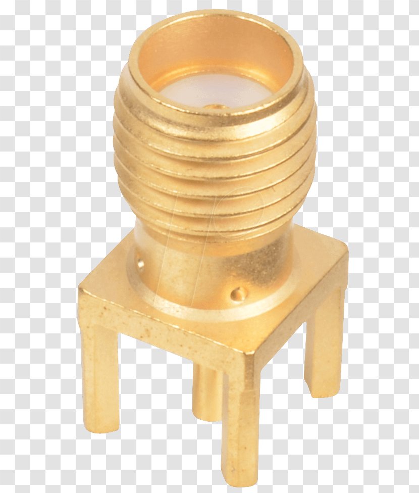 RF Connector SMA Brass Coaxial Transparent PNG