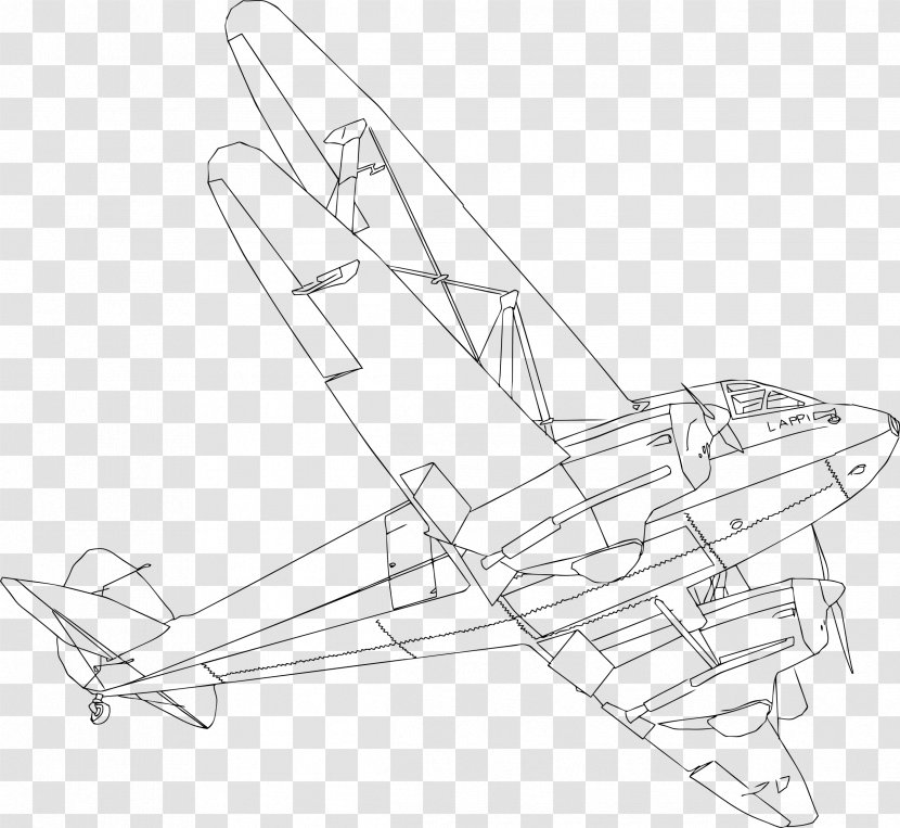 Airplane Fixed-wing Aircraft 0506147919 Propeller - Drawing Transparent PNG