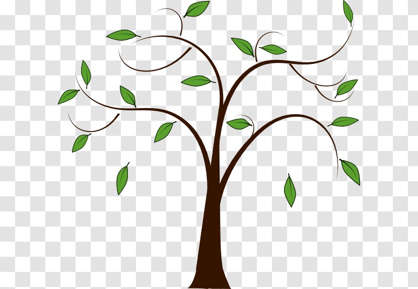 Tree Branch Trunk Clip Art - Flora - Family Transparent PNG