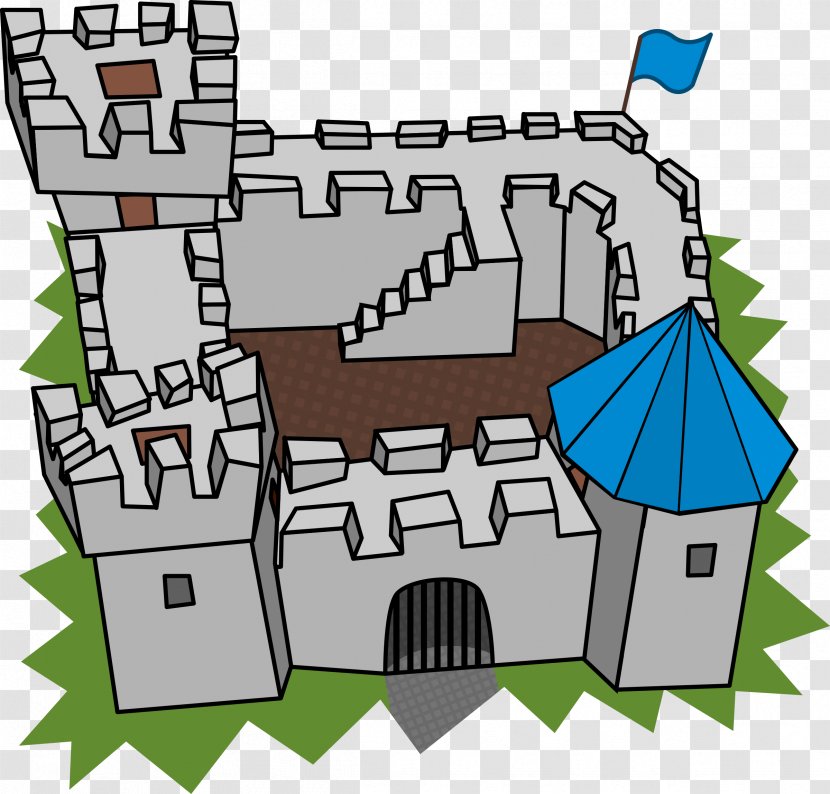 Fortification Clip Art - House - Cartoon Castle Transparent PNG