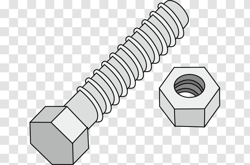 Nut Bolt Screw Photography - Drawing Transparent PNG