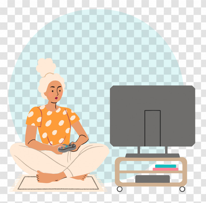 Playing Video Games Transparent PNG