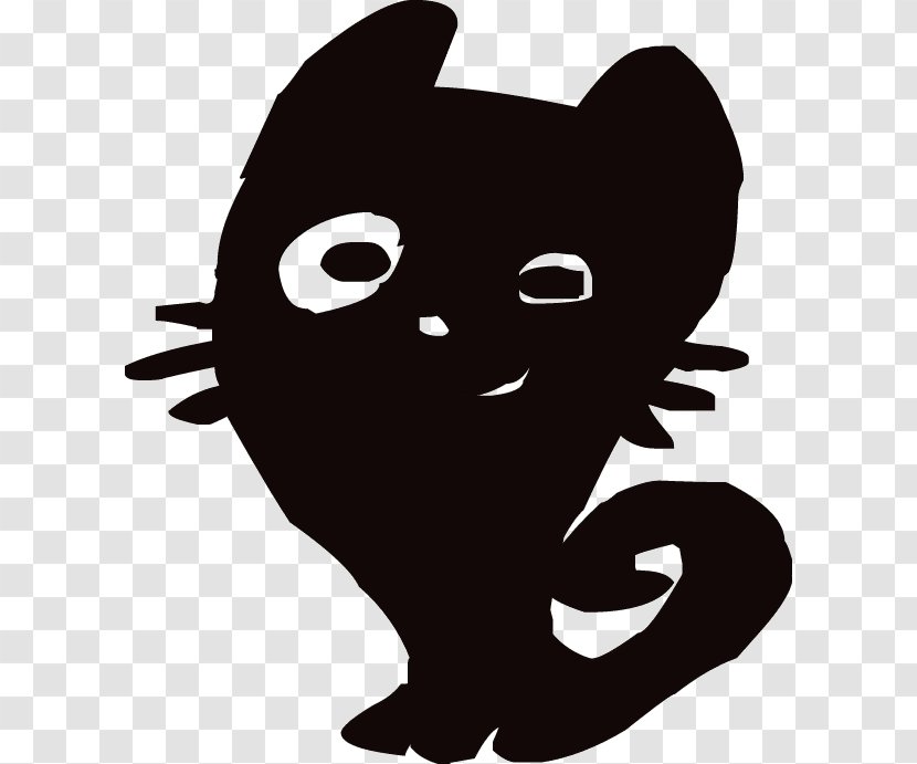 Whiskers Cat Snout Silhouette Clip Art - Vertebrate - Qg Transparent PNG