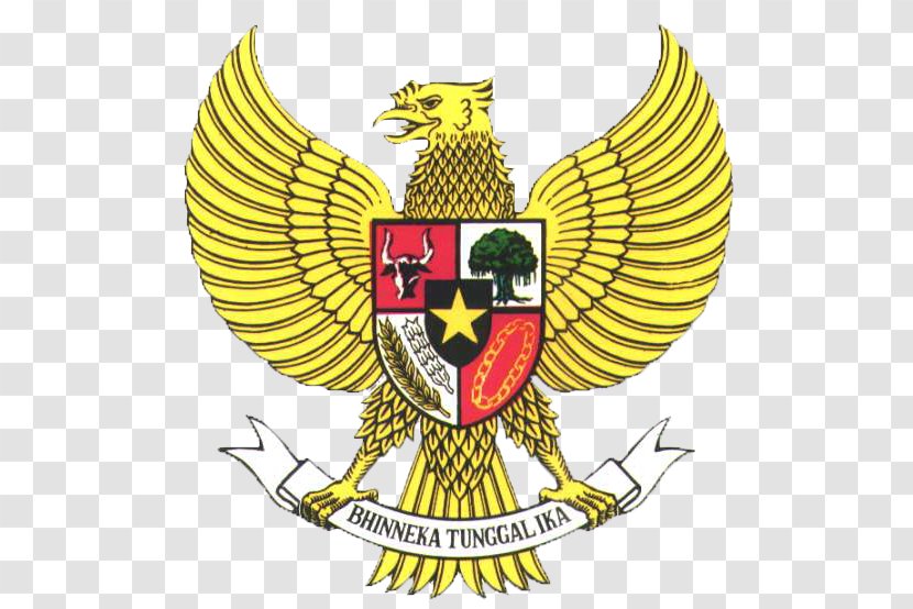 National Emblem Of Indonesia Pancasila Garuda - Vertebrate - Garuda. Transparent PNG