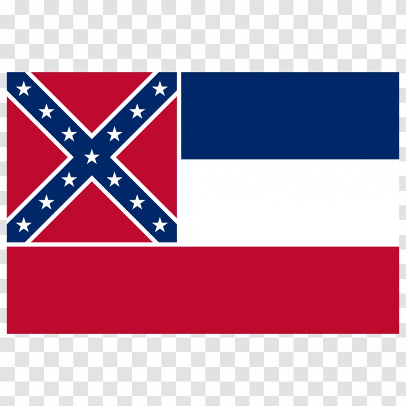 Flag Of Mississippi State The United States Confederate America - Cobalt Blue Transparent PNG