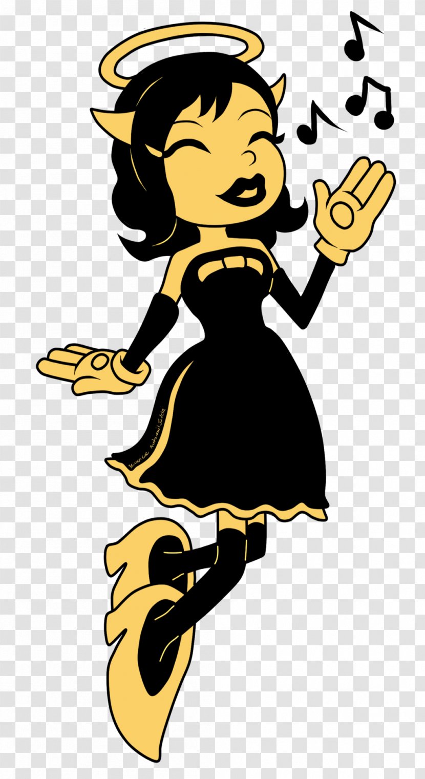 Bendy And The Ink Machine Art - Happiness - Alice Transparent PNG