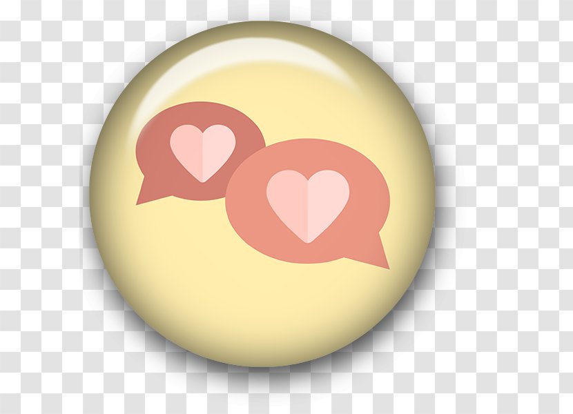 Yellow Font Heart Love My Life - Att Button Transparent PNG