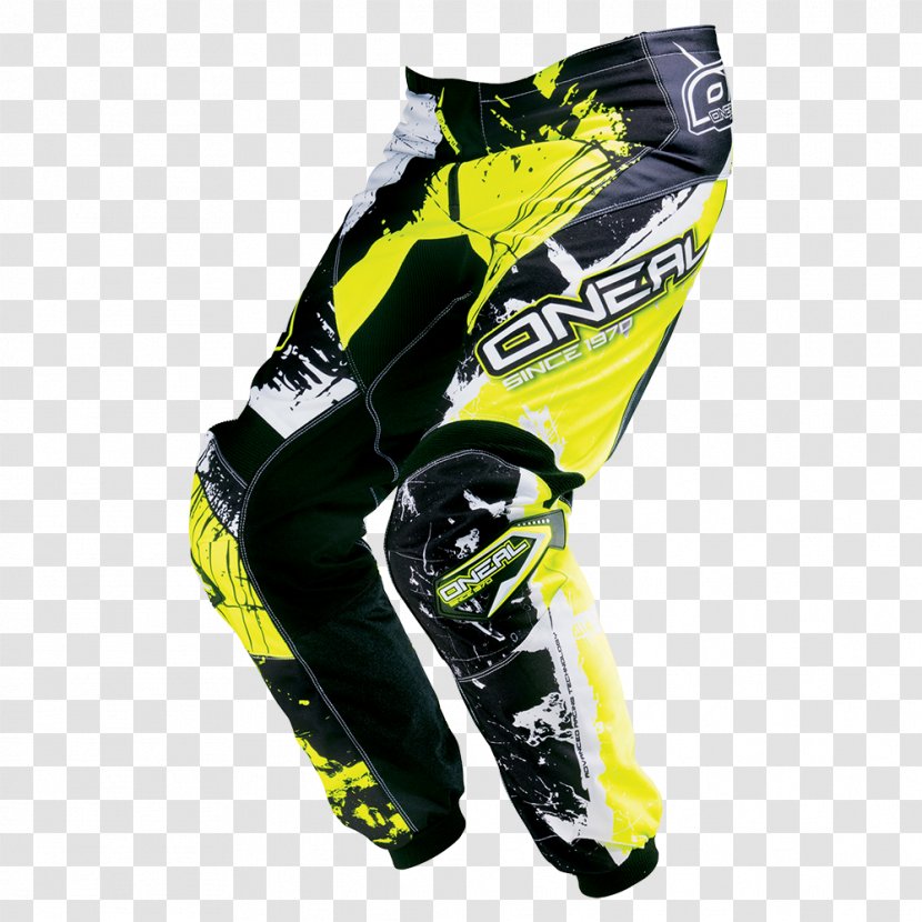 Pants Motocross Enduro Motorcycle Helmets Boot - Yellow - Race Promotion Transparent PNG