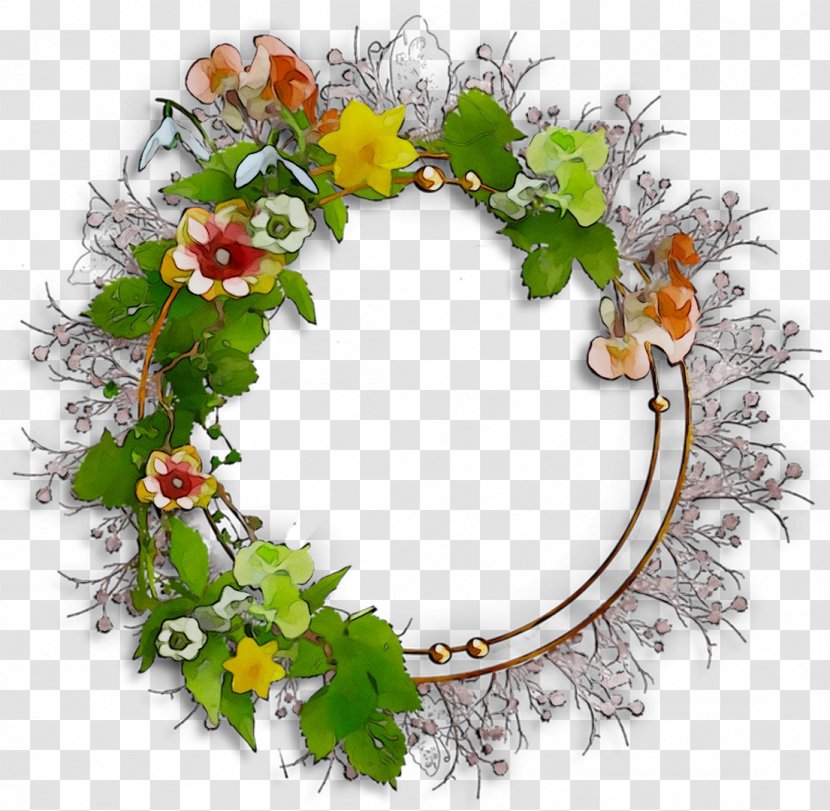 Floral Design Wreath Artificial Flower - Plant Transparent PNG