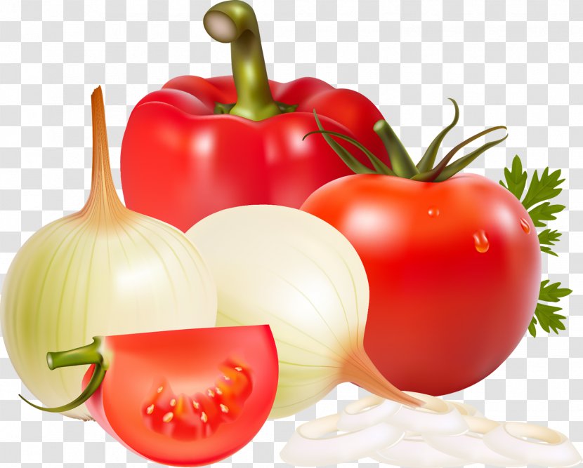 Onion Ring French Soup Tomato Bell Pepper - Peppers And Chili Transparent PNG