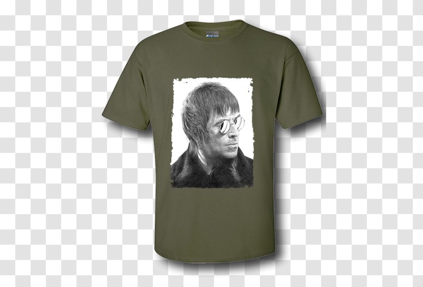 Long-sleeved T-shirt Hoodie - Neck - Liam Gallagher Transparent PNG