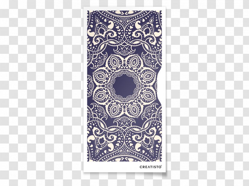 IPhone 6 Plus Douchegordijn X Curtain - Visual Arts - Blue Mandala Transparent PNG