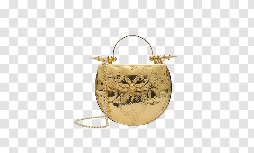 Handbag Chanel Tote Bag Shopping - Satchel - Gold Oval Transparent PNG