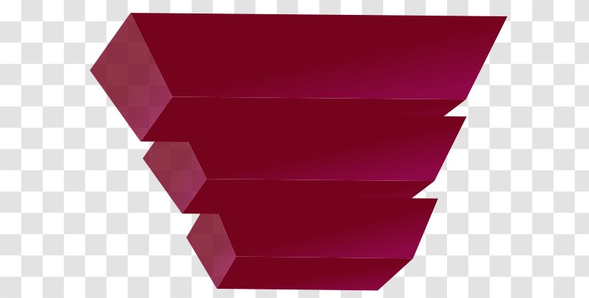Rectangle - Red - Pyramid Vector Transparent PNG