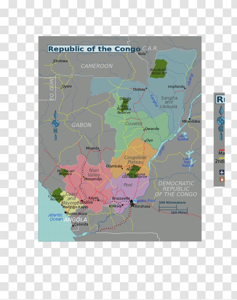 Congolese Rainforests Atlas Map - Rainforest Transparent PNG