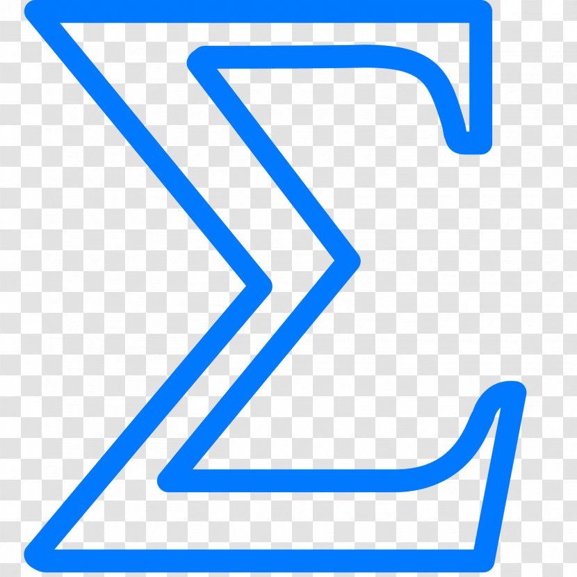 Sigma - Triangle - Blue Transparent PNG