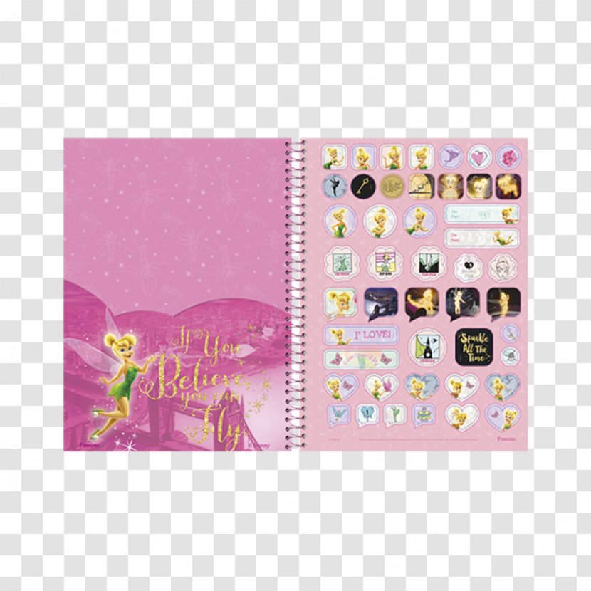 Paper Notebook Tinker Bell Hardcover Wire Transparent PNG