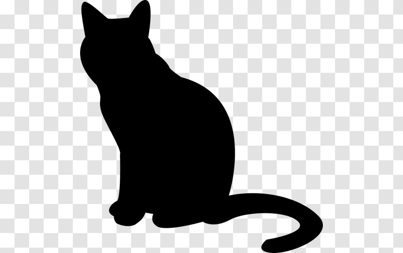 Cat Silhouette Clip Art - Whiskers Transparent PNG