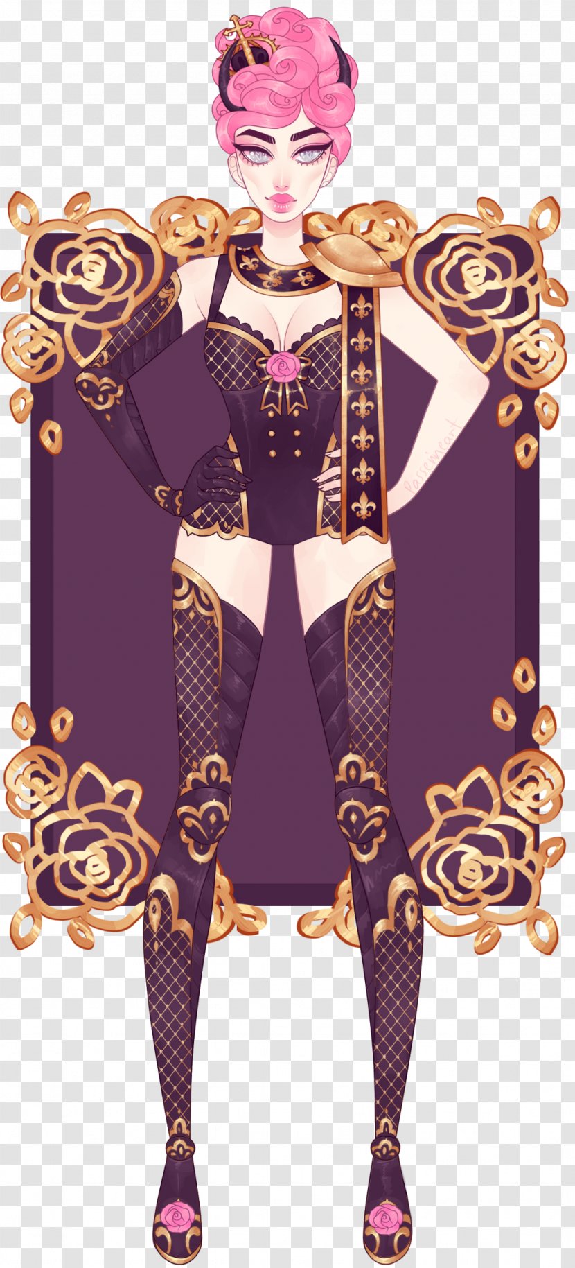 Character Fashion Design Costume - Purple - Cupid Transparent PNG