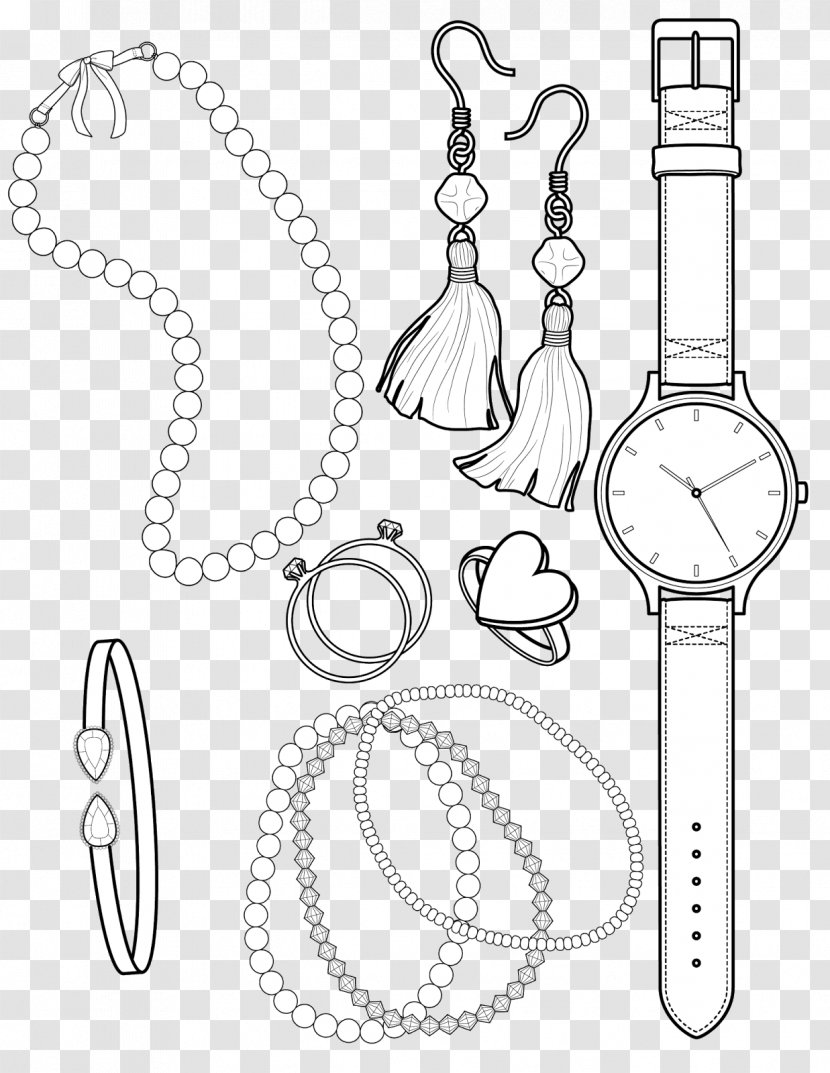 Coloring Book Bead Line Art Drawing Paper - Rosary Beads Transparent PNG