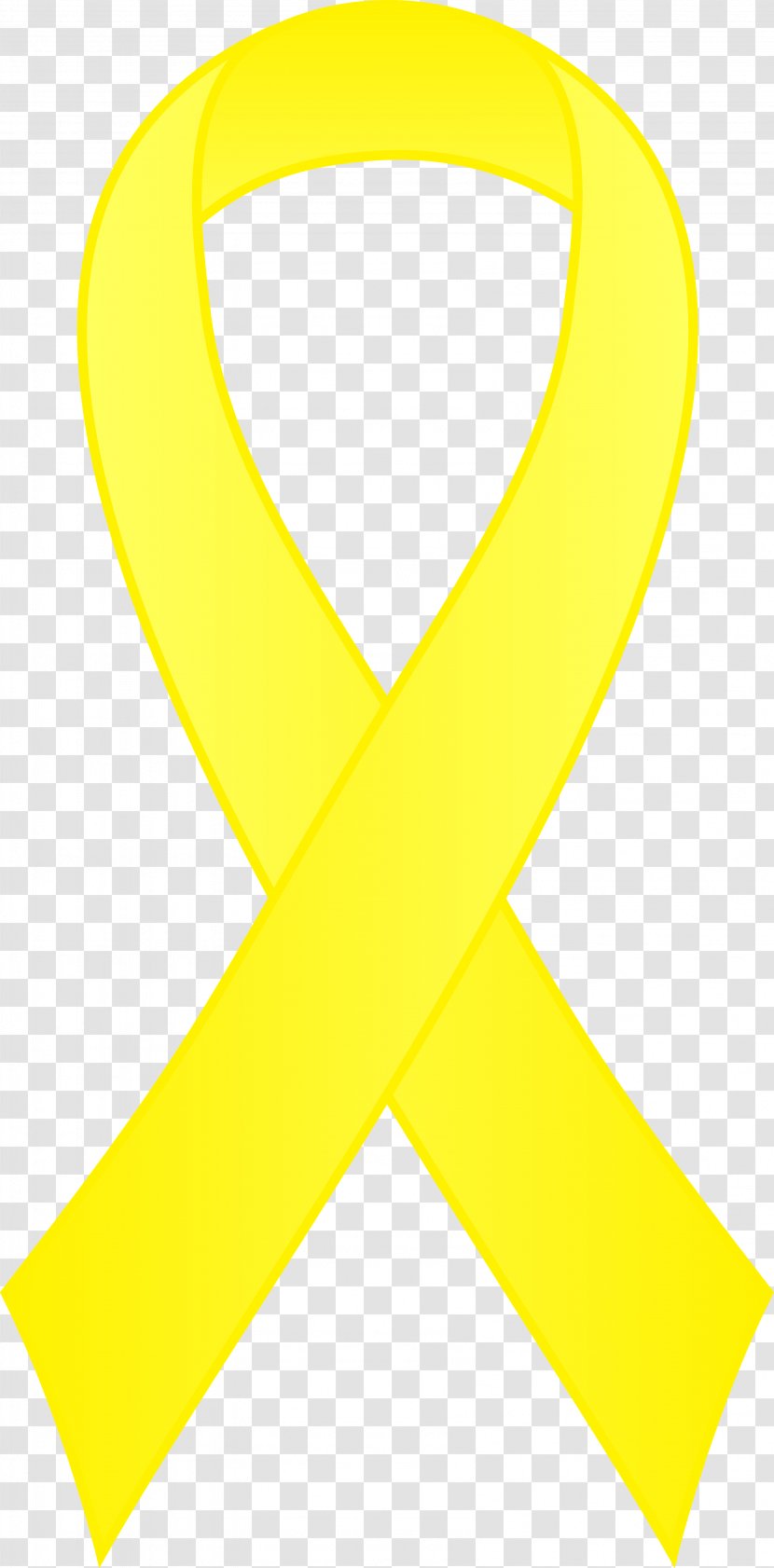 Awareness Ribbon Yellow Clip Art - Loop Cliparts Transparent PNG