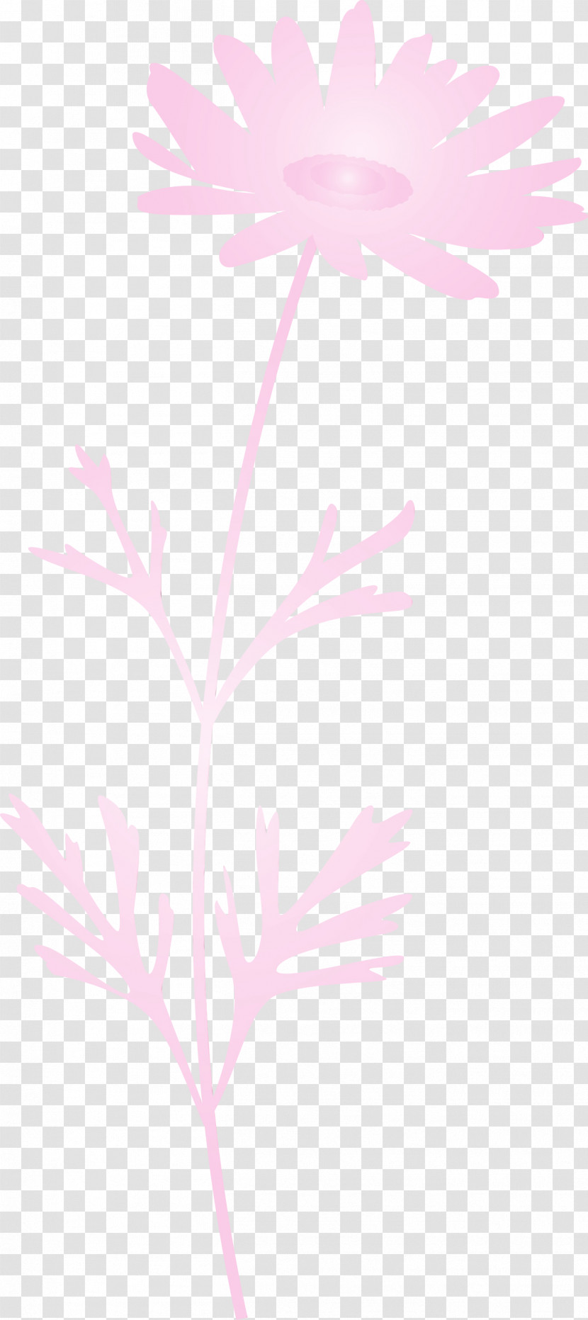 Pink Leaf Plant Pedicel Flower Transparent PNG