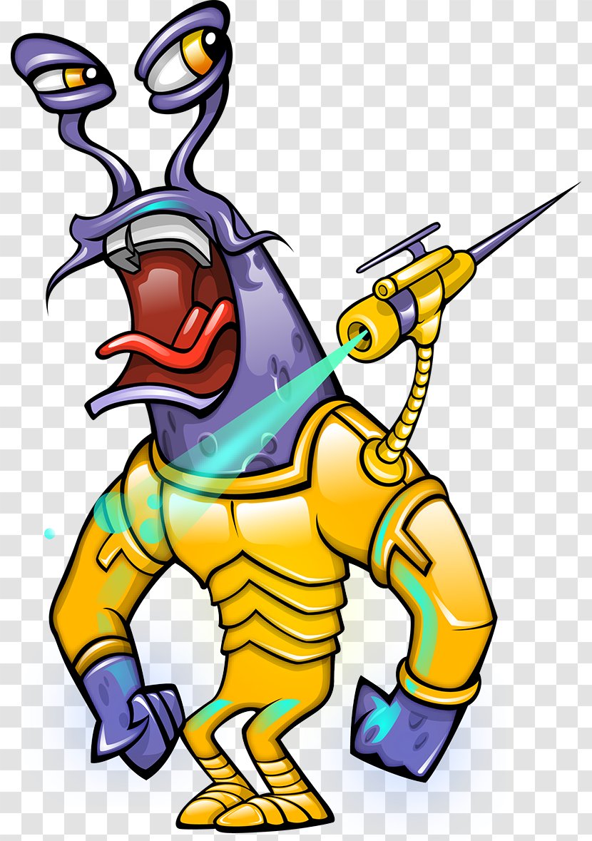 Alien Cartoon Character - Organism - Monstruos Transparent PNG