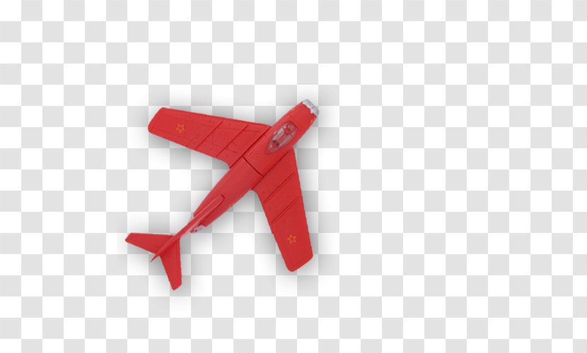 Cartoon Airplane - Red - Aircraft Transparent PNG