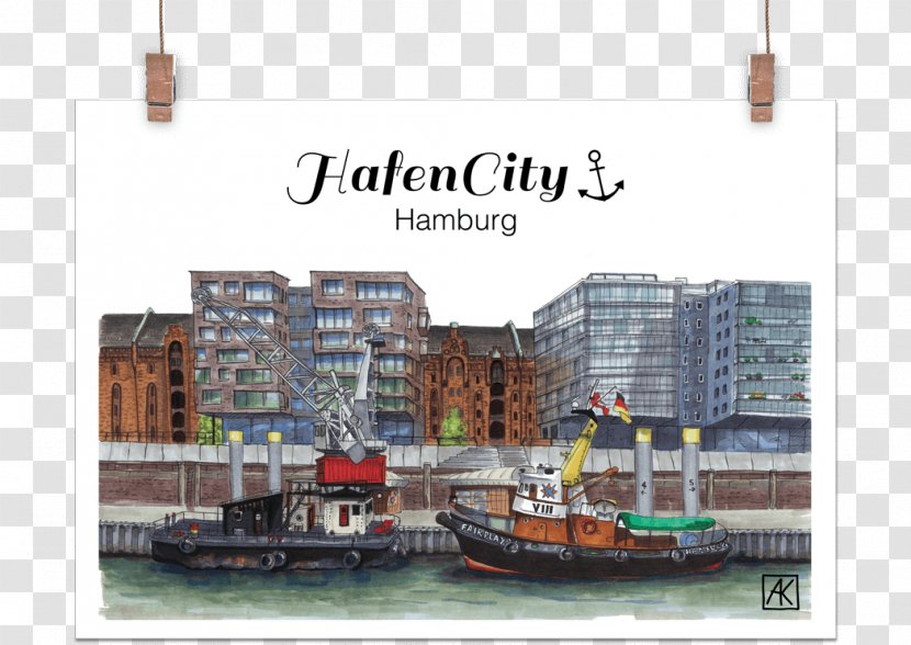 Hafencity Hamburg Sketch Kunstdruck Painting Gemeinschaftspraxis Für Allgemeinmedizin - Post Cards - Dr. Marcus Brand; Corinna Hess; Jana HusemannHamburg Printing Transparent PNG