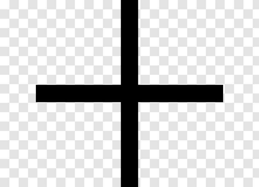White Black Pattern - Area - Cross Silhouette Transparent PNG