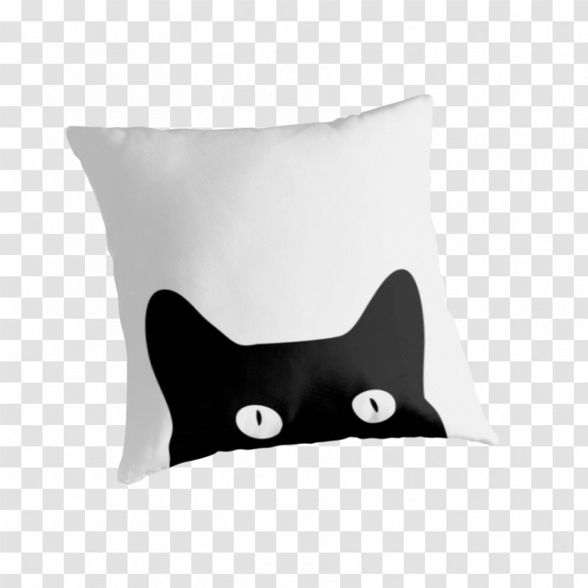 Whiskers Throw Pillows Cushion Cat - Pillow Transparent PNG
