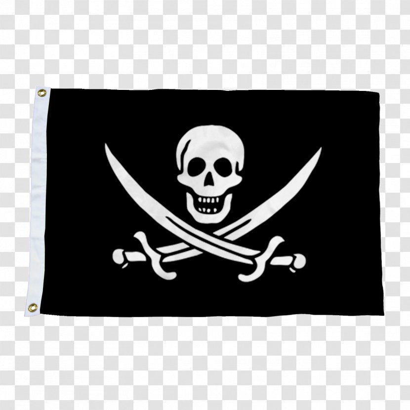 Jolly Roger Pirate Flag United States Brethren Of The Coast - Sticker Transparent PNG