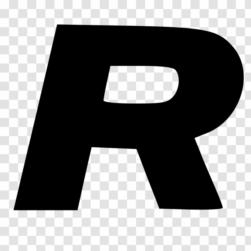 Logo Team Rocket Meowth Font - Pokemon - Black Transparent PNG