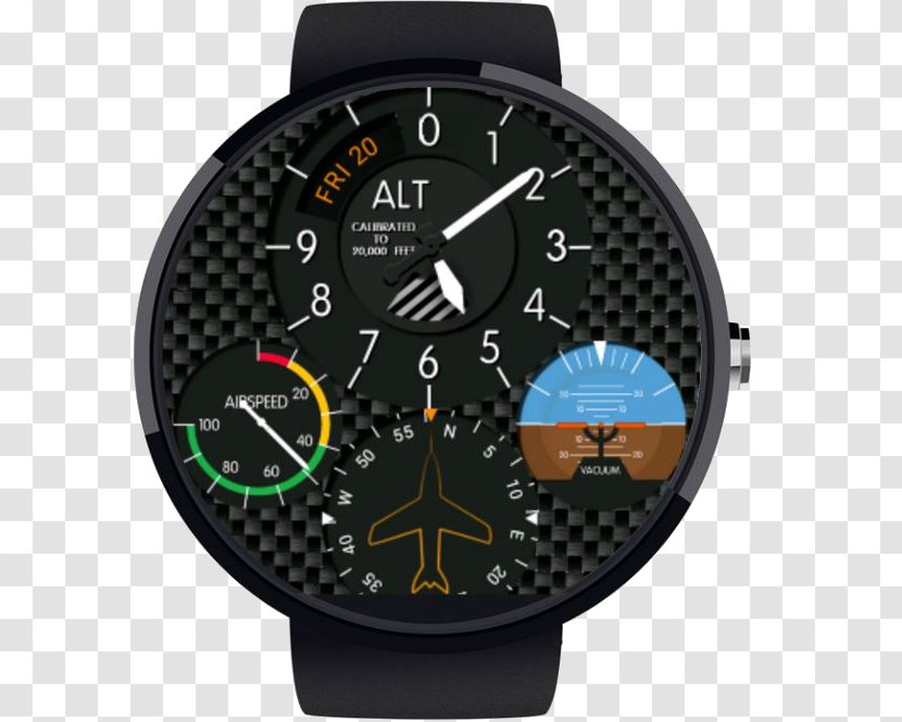 Clock Face Android Airplane - Watch Transparent PNG