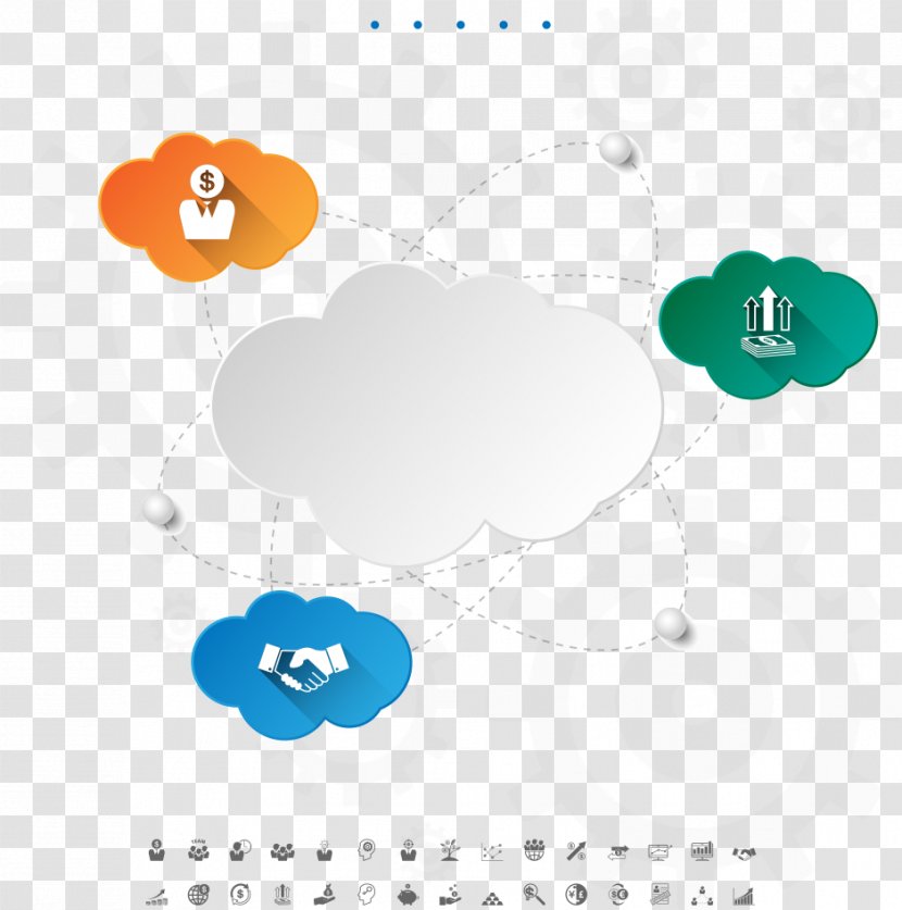 Vector Cloud Service Information - Text - Area Transparent PNG