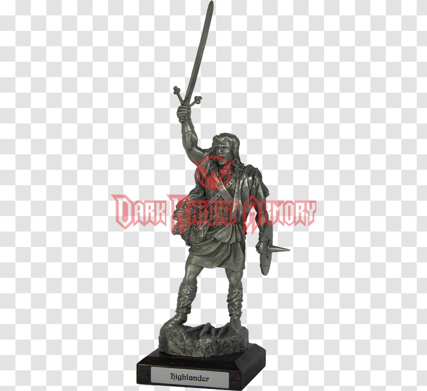 Sculpture Statue Figurine Pewter Claymore - Knight - Medieval Art Transparent PNG