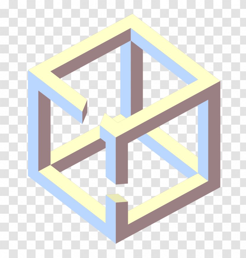 Penrose Triangle Impossible Cube Object Necker Transparent PNG