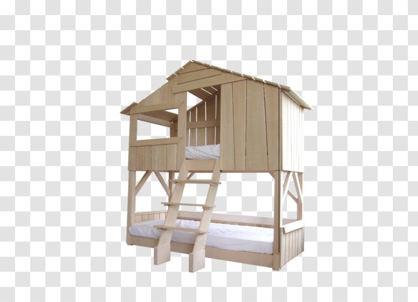 Table Furniture Bunk Bed Tree House - Cabane - Wooden Hut Transparent PNG