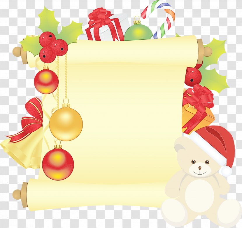 Christmas And New Year Background - Carol - Picture Frame Transparent PNG