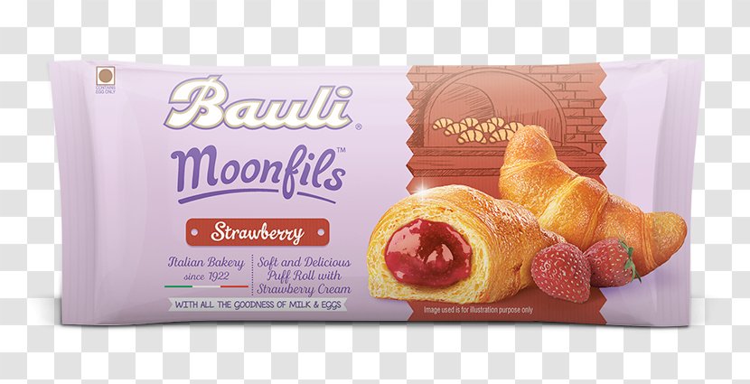 Bauli S.p.A. Bakery India Croissant Chocolate - Snack - Strawberry Transparent PNG