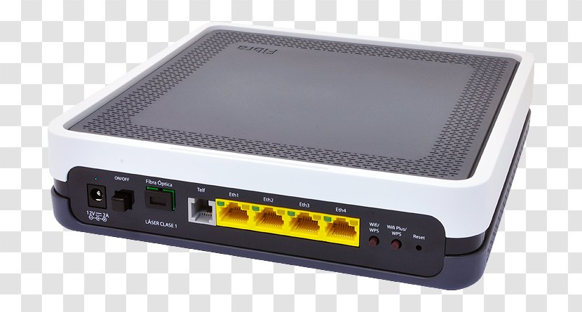 Wireless Router Optical Fiber Wi-Fi Computer Network - Access Point - Fibra Optica Transparent PNG