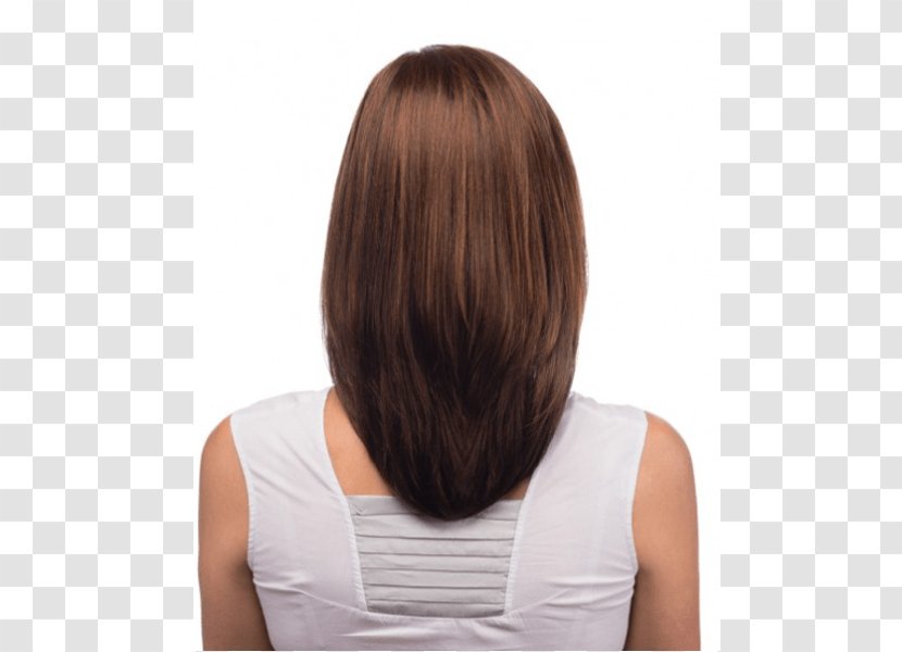 Brown Hair Layered Step Cutting Coloring - Front Wigs Material Transparent PNG