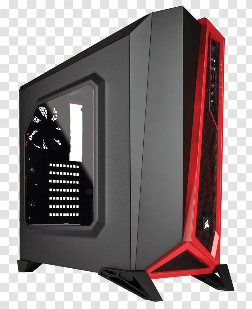 Computer Cases & Housings Corsair Components Personal USB 3.0 ATX - Electronic Device - Cabinet Transparent PNG