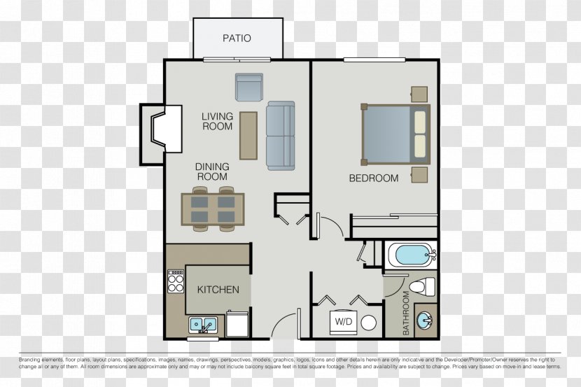 Floor Plan Valley Park Apartments House - Bedroom Transparent PNG