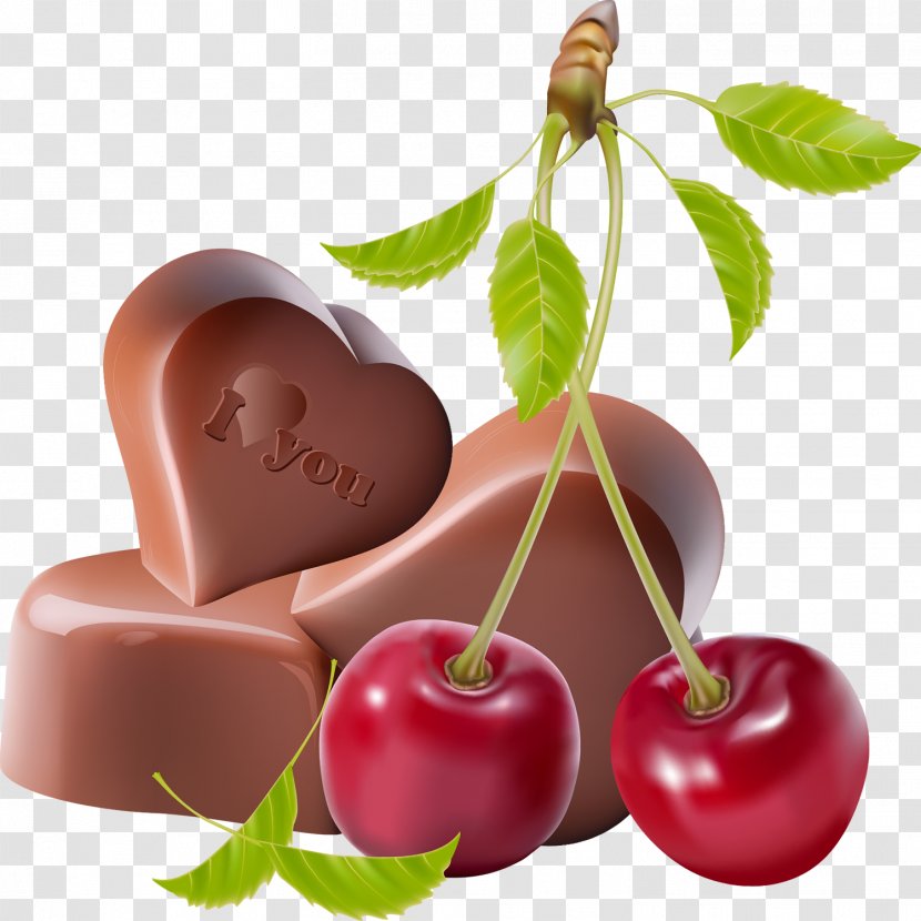 Chocolate Ice Cream Hot - Cherry Transparent PNG