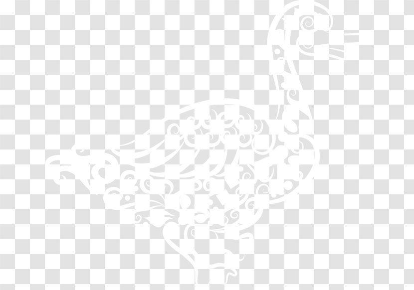 White Black Pattern - Symmetry - Duck Stamp Paper-cut Transparent PNG