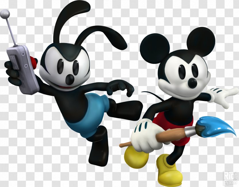 Epic Mickey 2: The Power Of Two Oswald Lucky Rabbit Mouse Mickey: Illusion - Art Transparent PNG